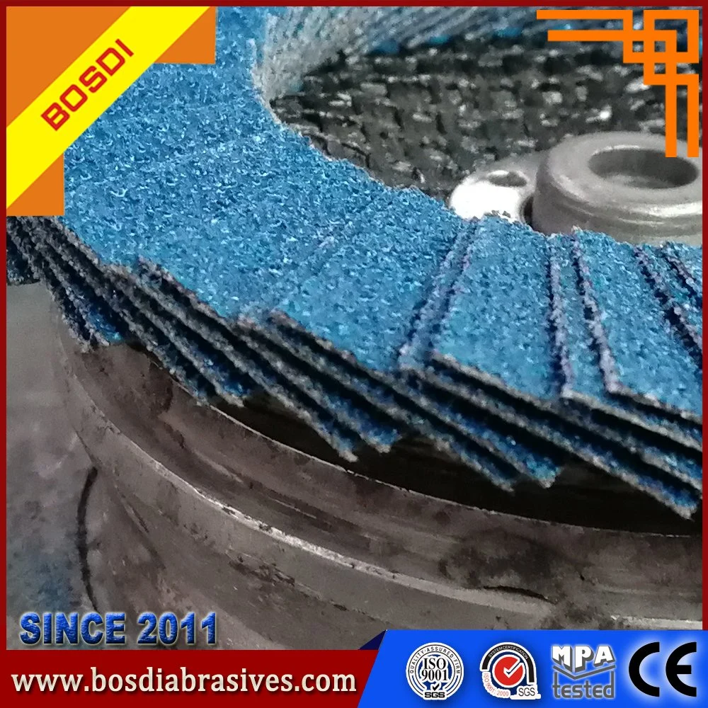 Zirconia Coated Flap Wheel Grinding for Aluminum /Metal/Stainless Steel Surface Polishing