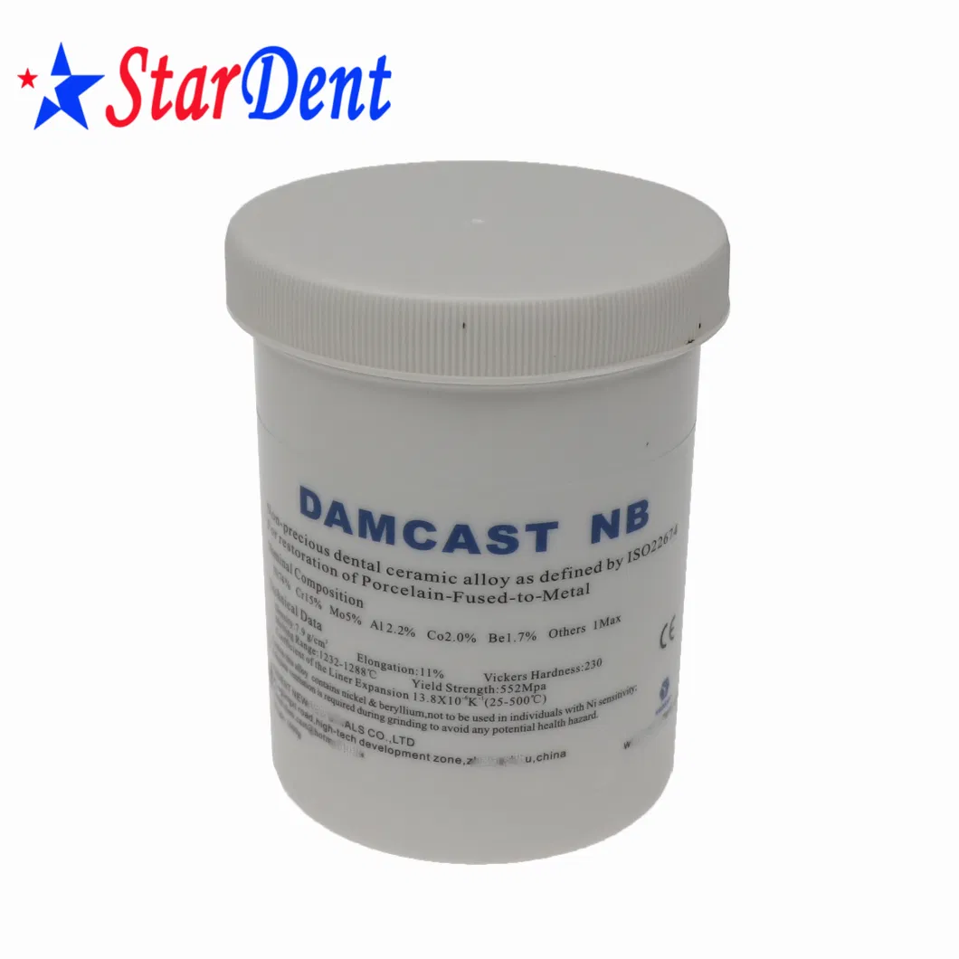 Dental Damcast Nb Ceramic Alloy Nickel-Chrome with Beryllium