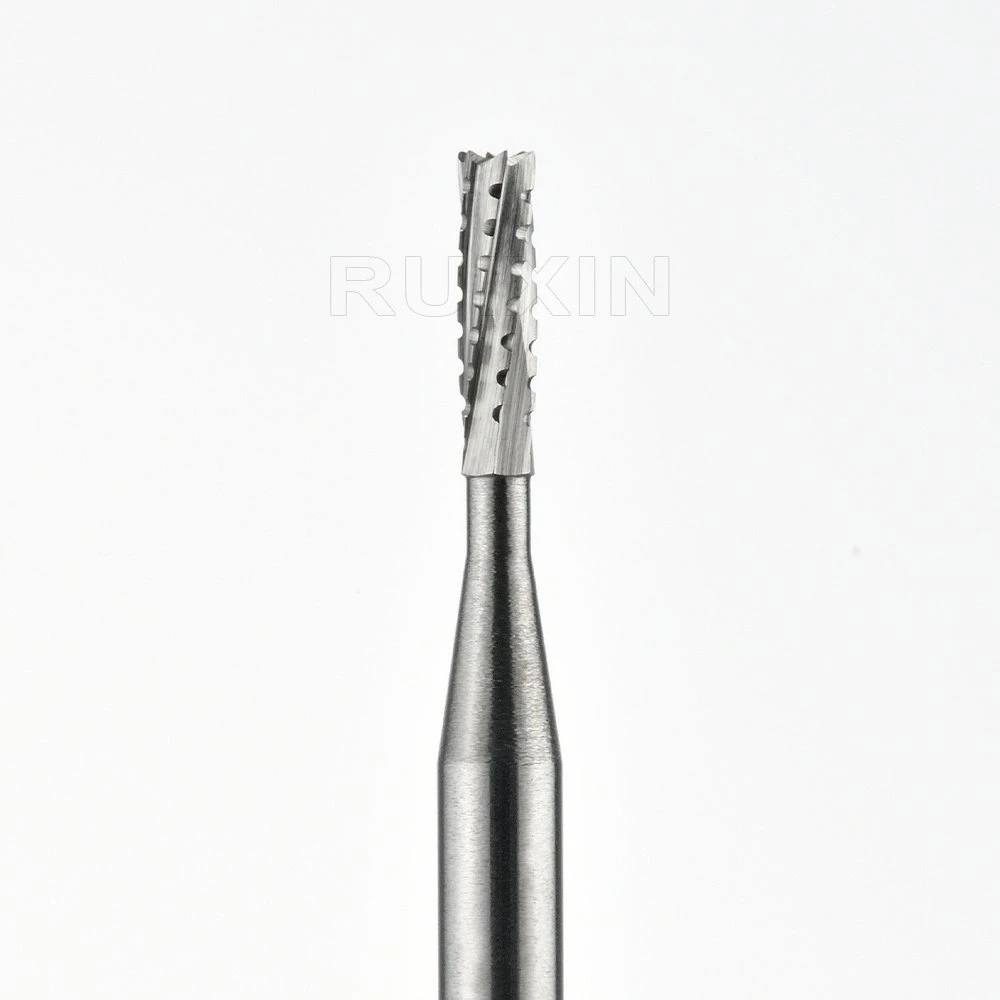 Best Selling Dental Milling Equipment Manufacturer FG Shank Straight Cross Cut Fissure Trimming Hard Alloy Bur FG557 ISO 107/010