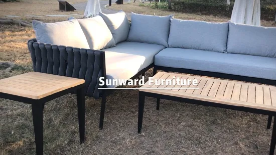 Sunward Hot Sale Hotel Leisure Garden Resort Projekt Outdoor-Sofa aus Webseil